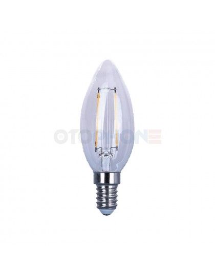 Żarówka LED świeczka filament E14 2W 180lm ciepła